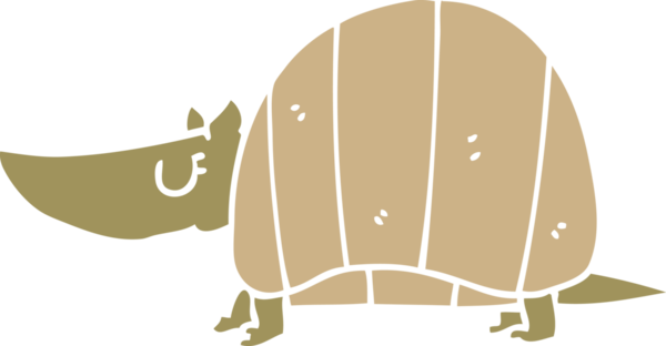 Bir insan tarafından çizilmiş karalama armadillosu.