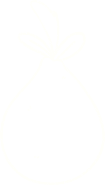 Bir insan tarafından çizilen meyve tebeşiri.