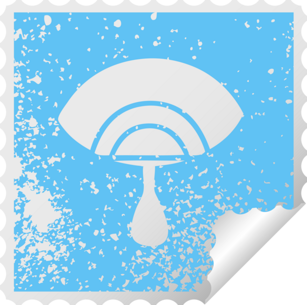 Bir insan tarafından çizilmiş ağlayan bir gözün kareli soyulan çıkartması.