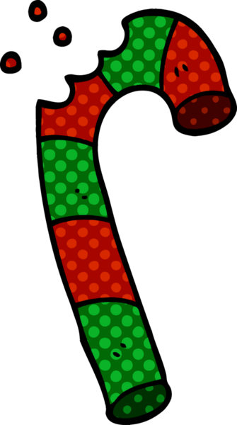 bir insan tarafından çizilmiş karikatür xmas şeker çubuğu