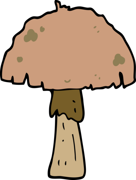 bir insan tarafından çizilmiş mantar mantarı