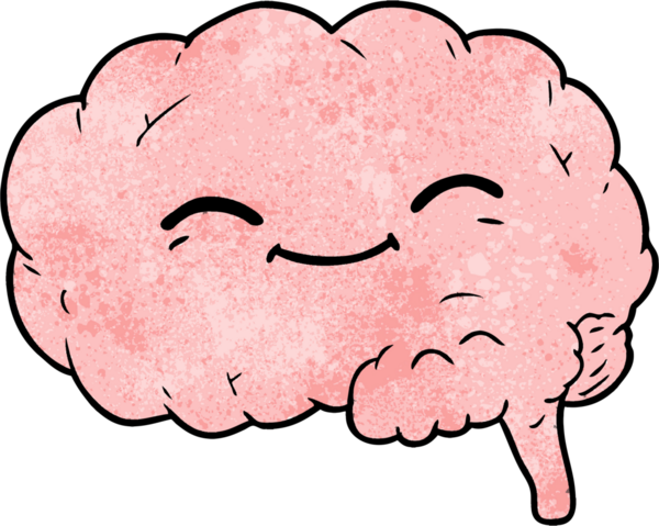 bir insan tarafından çizilmiş çizgi film beyni