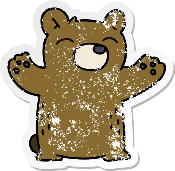 Bir insan tarafından çizilmiş garip bir el çiziminin sıkıntılı çıkartması.