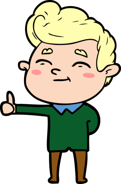 Bir insan tarafından çizilmiş mutlu çizgi film adamı.