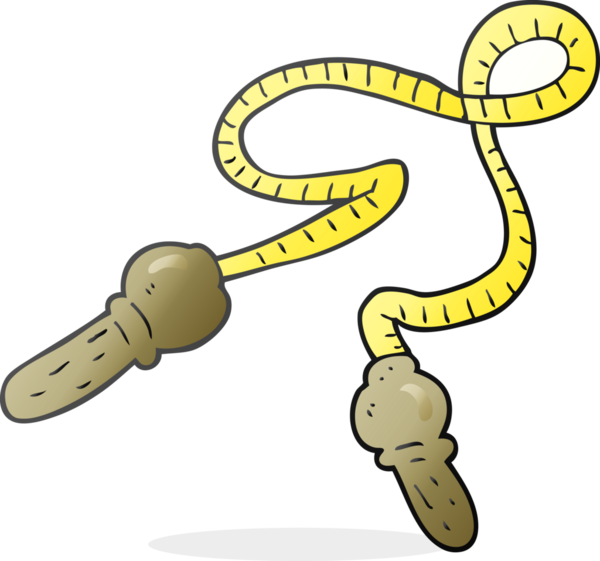 Bir insan tarafından çizilmiş serbest çizilmiş ip atlama çizgi filmi.