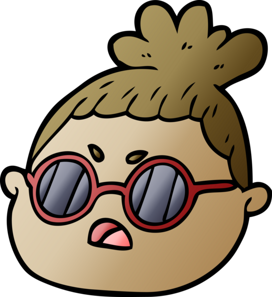 Bir insan tarafından çizilmiş bir kadın yüzü.