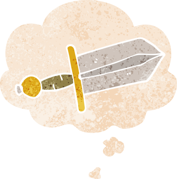 Düşünce baloncuklu çizgi film hançeri grunge sıkıntılı retro desen tarzı bir insan tarafından çizilmiş