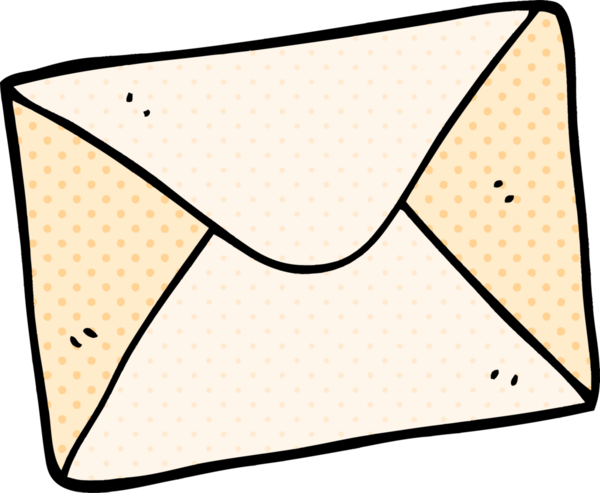 Bir insan tarafından çizilmiş karalama mektubu.