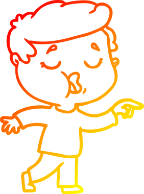 İnsan tarafından çizilmiş bir çizgi film karakteri çizimi.