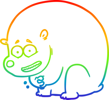 gökkuşağı gradyan çizgi çizimi bir insan tarafından çizilmiş bir çizgi ayı