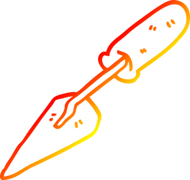 Bir insan tarafından çizilmiş karikatür malanın sıcak çizgi çizimi