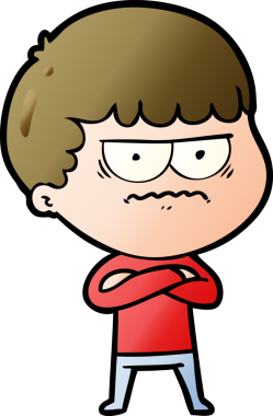 Bir insan tarafından çizilmiş rahatsız bir adam.