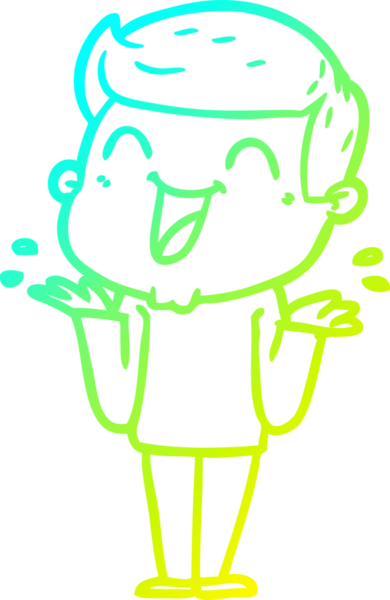 Bir insan tarafından çizilmiş bir çizgi film karakterinin soğuk çizgi çizimi.