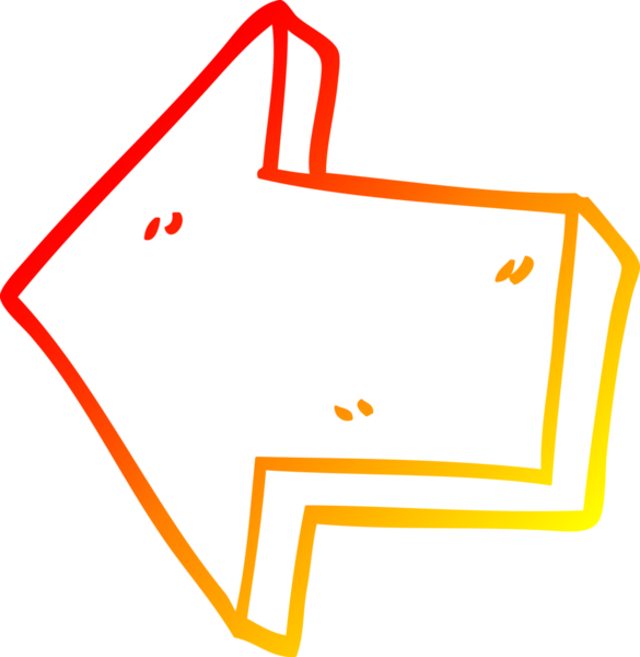 Bir insan tarafından çizilmiş bir çizgi filmin sıcak gradyan çizimi