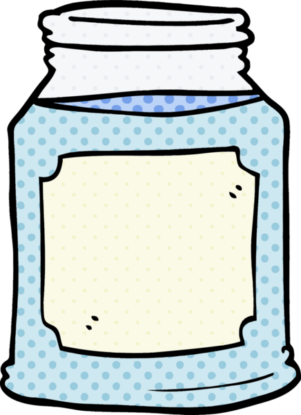 Bir insan tarafından çizilmiş kavanoza karalama mumu.