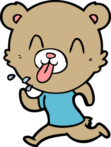 Bir insan tarafından çizilmiş bir çizgi film karakteri.