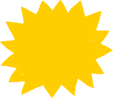 Bir insan tarafından çizilen patlamanın düz renk çizimi