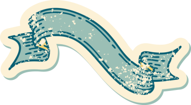 Bir insan tarafından çizilmiş bir pankartın sembolik dövmeli resmi