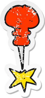 Bir insan tarafından çizilmiş bir karikatür ofisinin gerilimli yapıştırması.