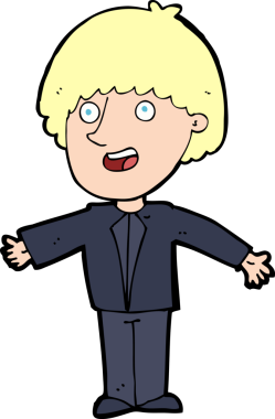 Bir insan tarafından çizilmiş mutlu bir adam.