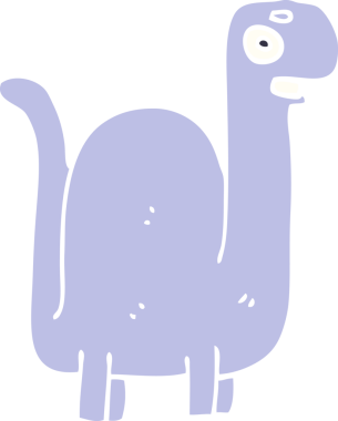 Bir insan tarafından çizilmiş tarih öncesi dinozor karalaması.