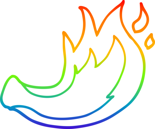 gökkuşağı gradyan çizgi çizimi bir insan tarafından çizilmiş bir çizgi film alevi