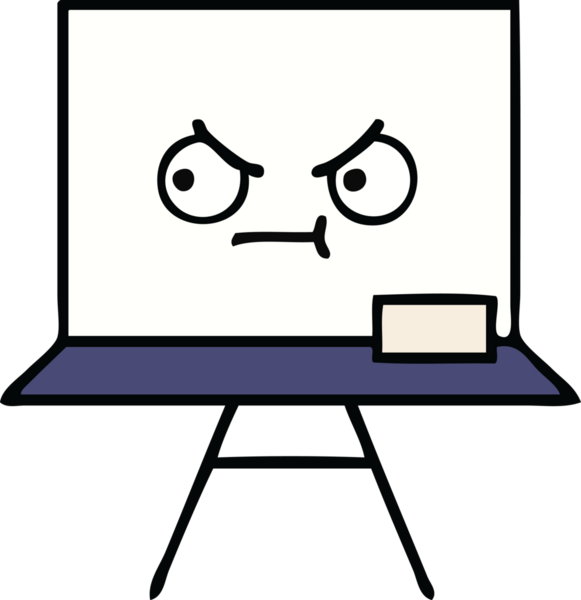 Bir insan tarafından çizilmiş beyaz bir karikatür.