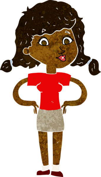 Bir insan tarafından çizilmiş kalçaları olan güzel bir kız.