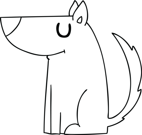 Bir insan tarafından çizilmiş garip çizgi film köpeğiydi.