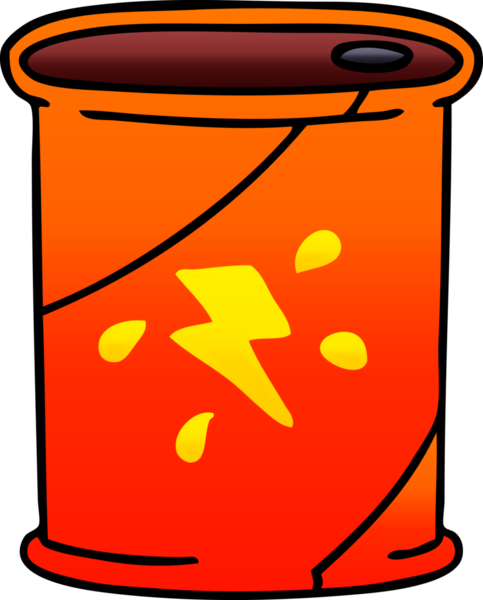 bir insan tarafından çizilen gölgelenmiş garip karikatür kola kutusu