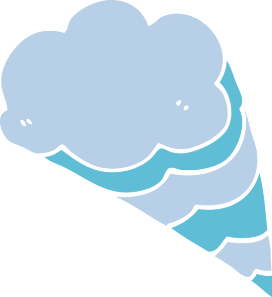 bir insan tarafından çizilmiş karalama dekoratif bulut elementi