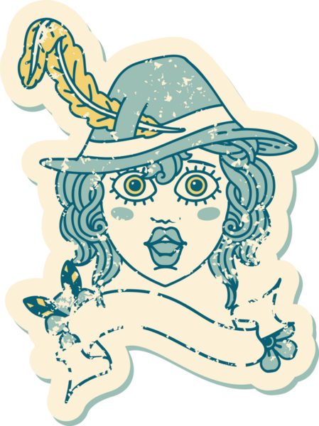 Retro Dövme Tarzı İnsan Ozan Karakteri Yüzü Bir İnsan Tarafından Çizildi