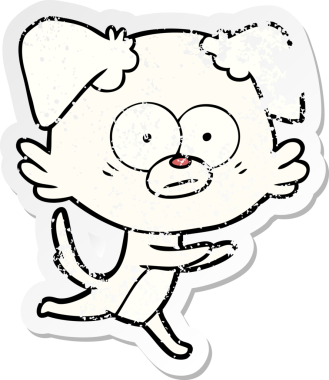 Bir insan tarafından çizilmiş sinirli bir köpek karikatürü.