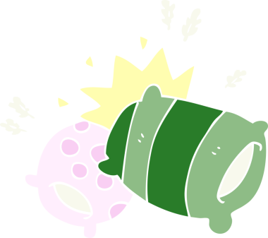 Bir insan tarafından çizilmiş karalama yastıkları.