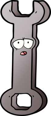 Bir insan tarafından çizilmiş çizgi film anahtarı.