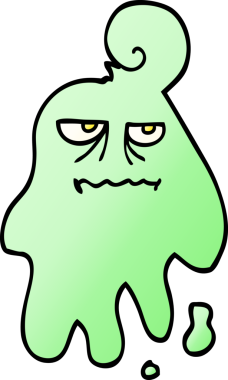 Bir insan tarafından çizilmiş vektör eğimli çizim karikatürü.