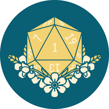 Retro Dövme Tarzı Doğal Zarlar Bir insan tarafından çizilmiş çiçek elementleri ile yuvarlanır