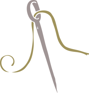 Bir insan tarafından çizilmiş karalama iğnesi ve iplik.