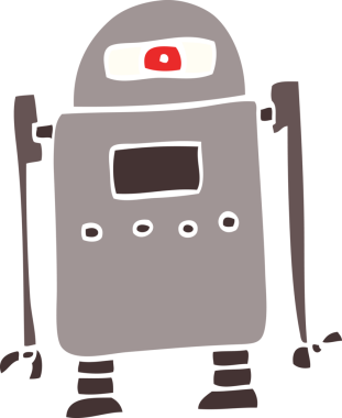 Bir insan tarafından çizilmiş karalama robotu.