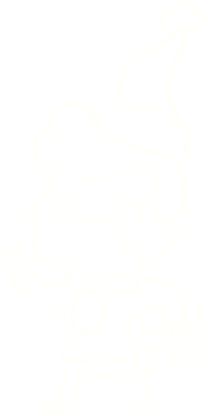 Bir insan tarafından çizilen Noel Adam Tebeşiri