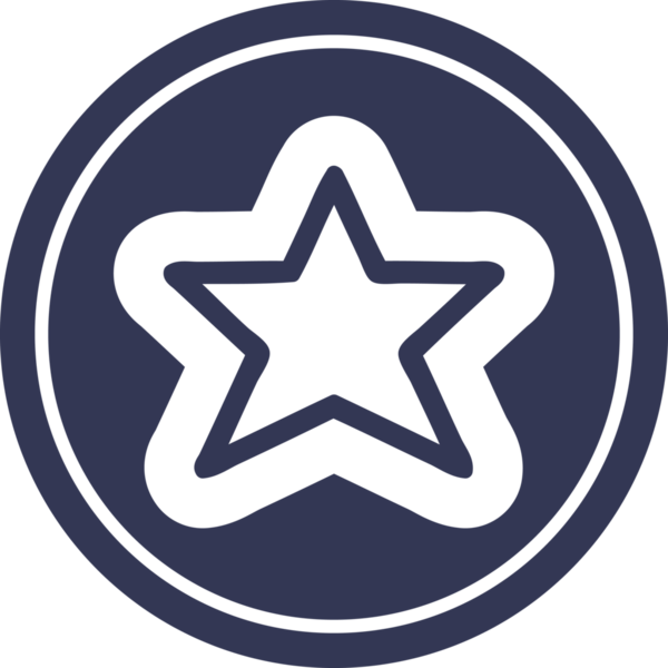 bir insan tarafından çizilmiş yıldız şekli simgesi