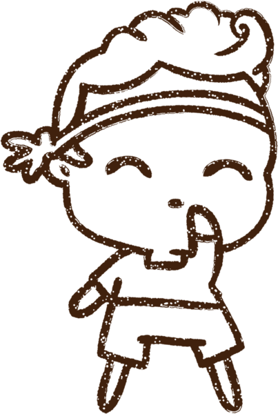 Bir insan tarafından çizilmiş Karate Uzmanı Kömür Çizimi