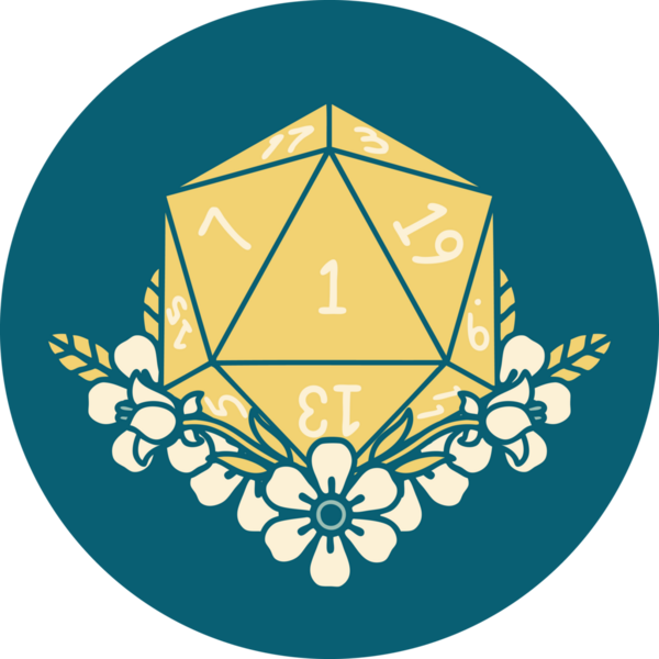 Retro Dövme Tarzı Doğal Zarlar Bir insan tarafından çizilmiş çiçek elementleri ile yuvarlanır