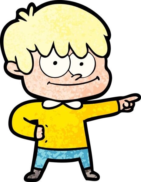 Bir insan tarafından çizilmiş mutlu çizgi film adamı.