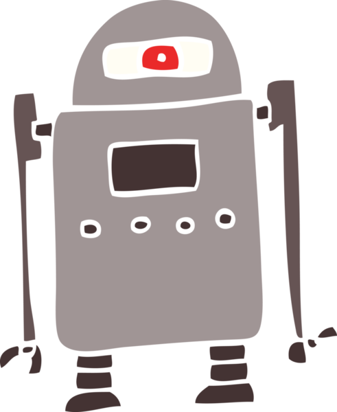 Bir insan tarafından çizilmiş karalama robotu.