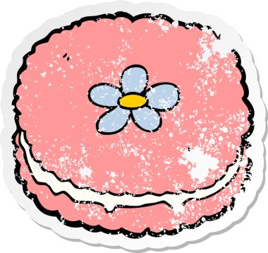 Bir insan tarafından çizilmiş karikatür bisküvisi.