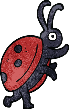 Bir insan tarafından çizilmiş karalama böceği.