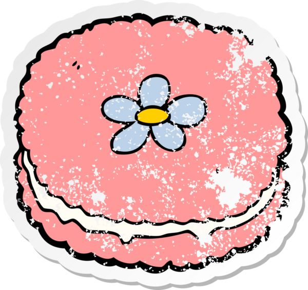 Bir insan tarafından çizilmiş karikatür bisküvisi.