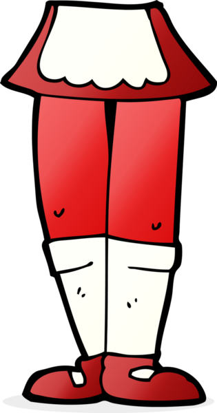 Bir insan tarafından çizilmiş kadın bacakları.