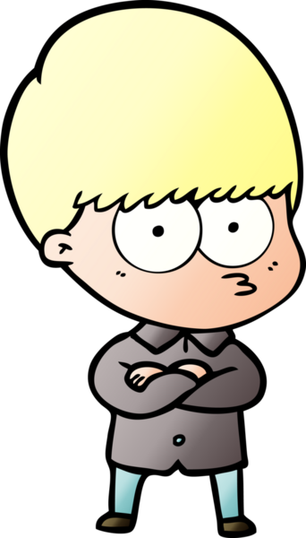 Bir insan tarafından çizilmiş sinirli çizgi film çocuğu.